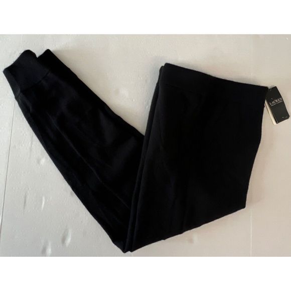 Lauren Ralph Lauren Women Sz Small Black Washable Cashmere Jogger Pants - Picture 7 of 11